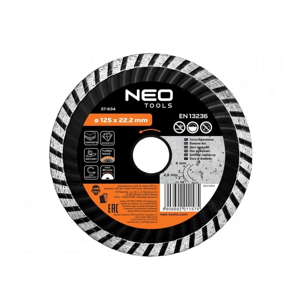 Tarcza tnąca diamentowa NEO TOOLS 57-634