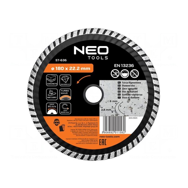 Tarcza tnąca diamentowa NEO TOOLS 57-636