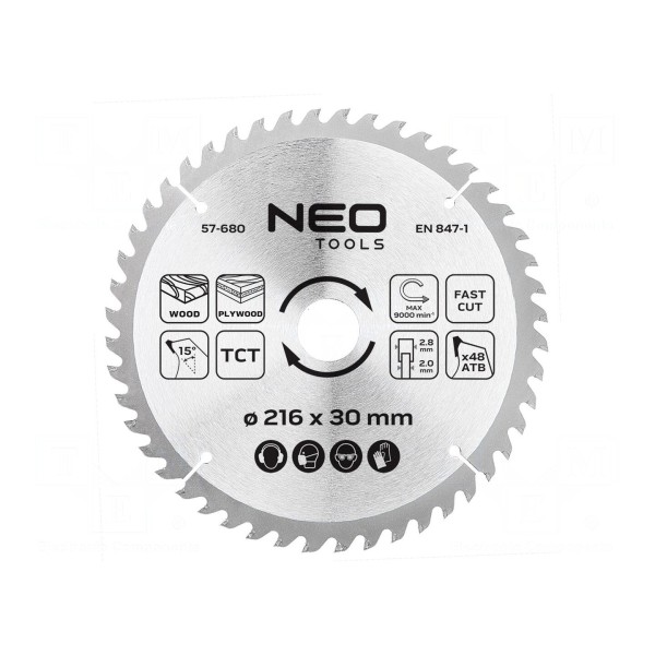 Piła tarczowa NEO TOOLS 57-680