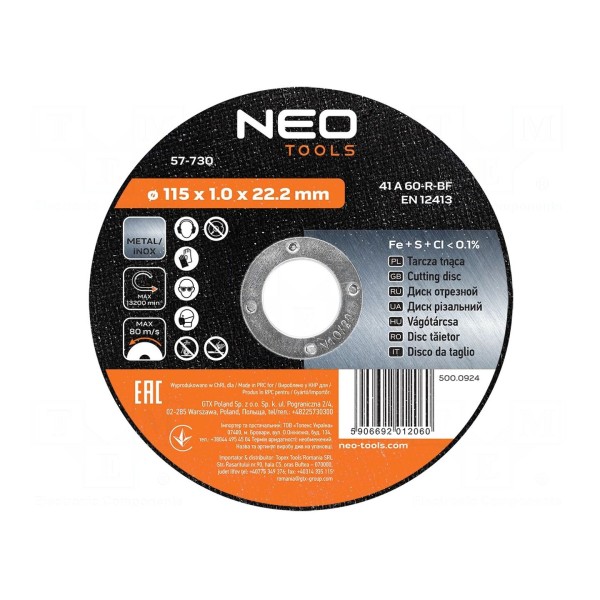 Tarcza tnąca NEO TOOLS 57-730