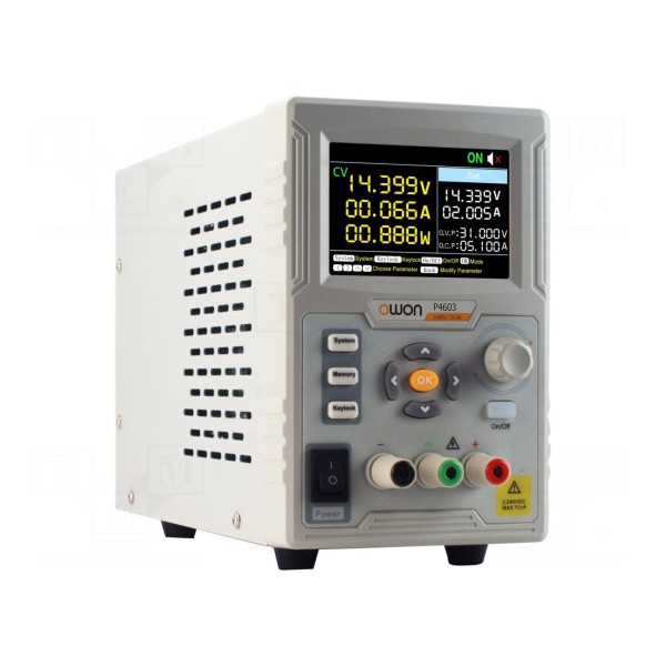 Zasilacz laboratoryjny: programowalny OWON P4603