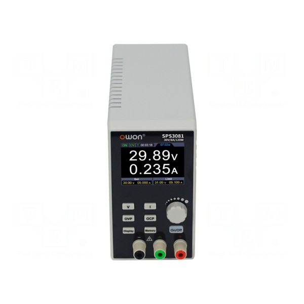Zasilacz laboratoryjny: programowalny OWON SPS3081