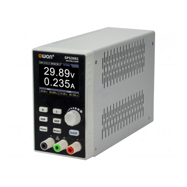 Zasilacz laboratoryjny: programowalny OWON SPS3081