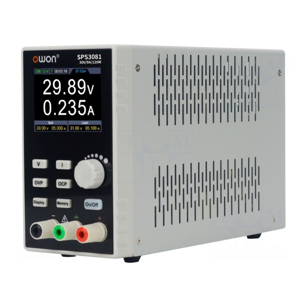 Zasilacz laboratoryjny: programowalny OWON SPS3081