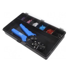 Zestaw narzędzi: do zaciskania konektorów, końcówek PARTEX KIT-CEF01F