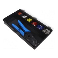 Zestaw narzędzi: do zaciskania konektorów, końcówek PARTEX KIT-CEF1G