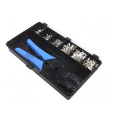 Zestaw narzędzi: do zaciskania konektorów, końcówek PARTEX KIT-COL1