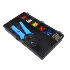 Zestaw narzędzi: do zaciskania konektorów, końcówek PARTEX KIT-EQCEF1G