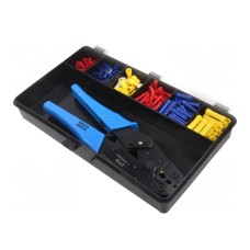 Zestaw narzędzi: do zaciskania konektorów, końcówek PARTEX KIT-INS1