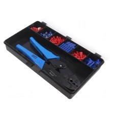 Zestaw narzędzi: do zaciskania konektorów, końcówek PARTEX KIT-INS2