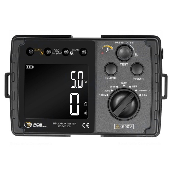 Miernik: rezystancji izolacji PCE INSTRUMENTS PCE-IT 200