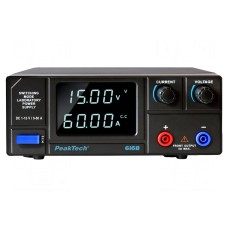 Zasilacz laboratoryjny: standardowy PEAKTECH P 6168
