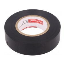 Taśma: elektroizolacyjna PLYMOUTH N-12 PVC TAPE 19MMX20M BLACK