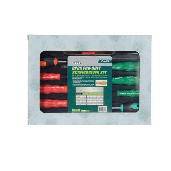 Набір викруток 8шт 1PK-9401 Proskit