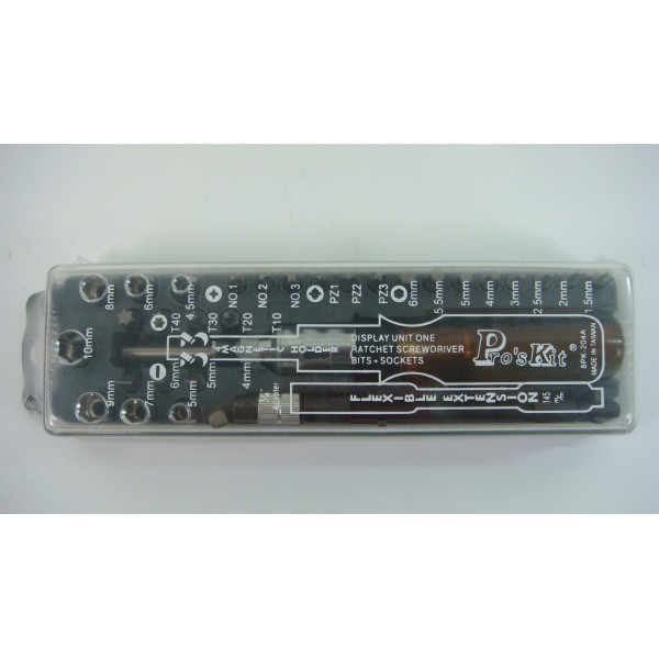 Zestaw końcówek bit/imbus 33szt 8PK-204A Proskit