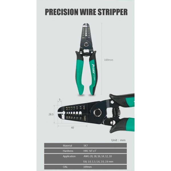 Стрипер для зняття ізоляції CP-3002D Proskit