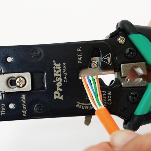 Zaciskacz wt. RJ45 kat.5/6/7 CP-376AR Proskit