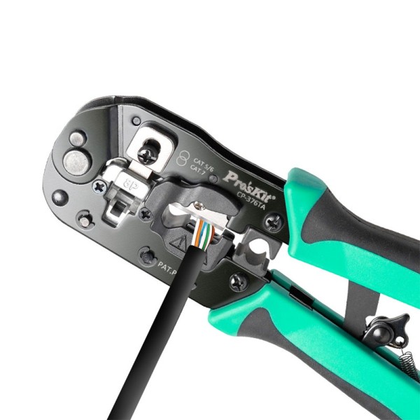 Кримпер для конекторів RJ45 кат.5/6/7 CP-376TA Proskit