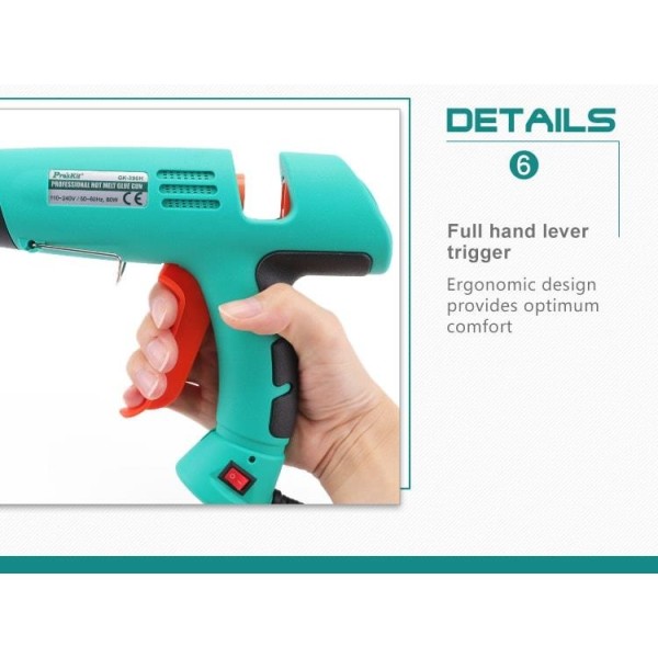 Pistolet klejowy GK-390B 80W Proskit