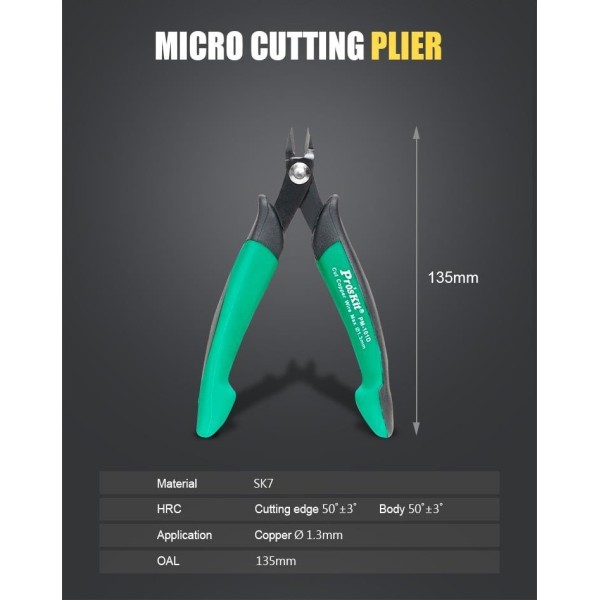 Szczypce PM-101D obcinaczki Cu 1.3mm, 135mm Proskit
