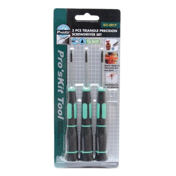 Zestaw wkrętaków trójkąt 2,0/2,3/2,7mm/50mm SD-081F Proskit