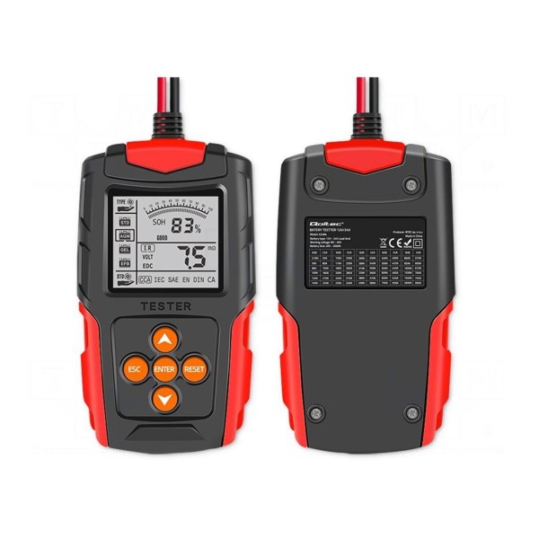 Tester: akumulatorów QOLTEC 52484