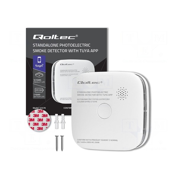 Miernik: wykrywacz dymu QOLTEC 52579