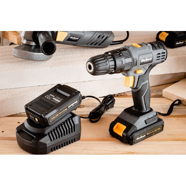 Akumulatorowa wiertarko-wkrętarka udarowa 20V 2A box