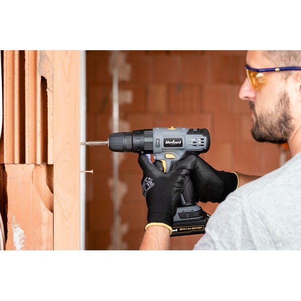 Akumulatorowa wiertarko-wkrętarka udarowa 20V 2A box