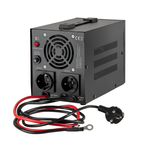 Zasilacz Awaryjny Rebel POWER-800 - przetwornica z czystym przebiegiem sinusoidalnym i funkcją ładowania  12V 230V 800VA/500W