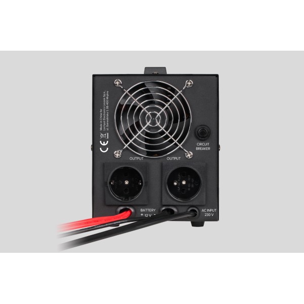 Zasilacz Awaryjny Rebel POWER-800 - przetwornica z czystym przebiegiem sinusoidalnym i funkcją ładowania  12V 230V 800VA/500W