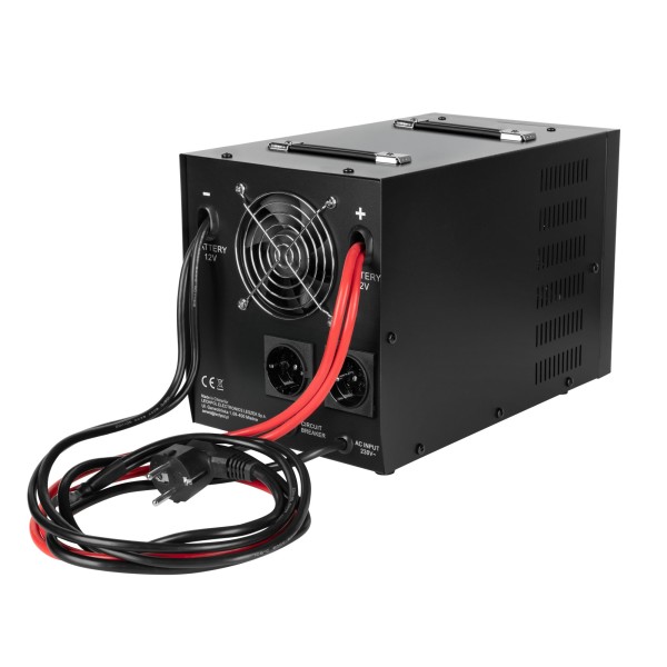 Zasilacz awaryjny Rebel POWER-2200-LFP4 - przetwornica z czystym przebiegiem sinusoidalnym i funkcją ładowania 12V 230V 2200VA/1600W