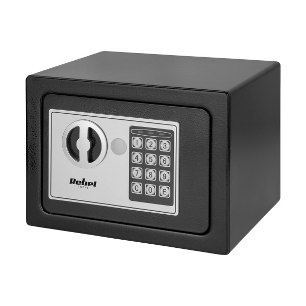 Sejf domowy elektroniczny na kod PIN i klucz – sejf na pieniądze i dokumenty Rebel RB-7000