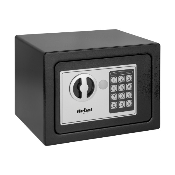 Sejf domowy elektroniczny na kod PIN i klucz – sejf na pieniądze i dokumenty Rebel RB-7000