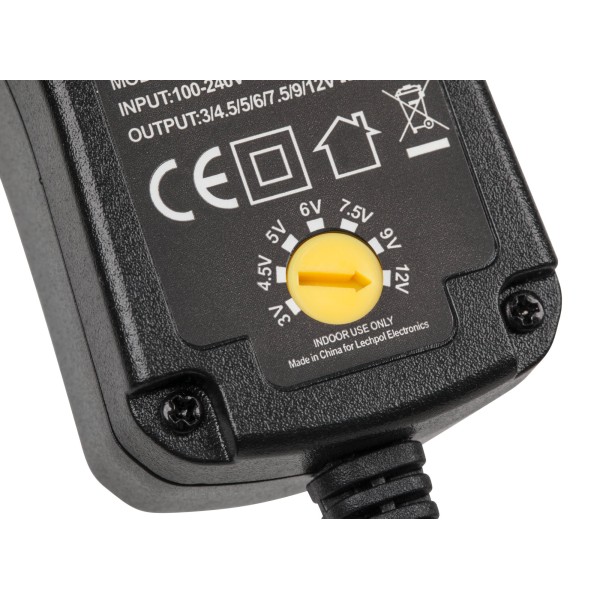 Zasilacz stabilizowany z regulacją Rebel 12V  600mA