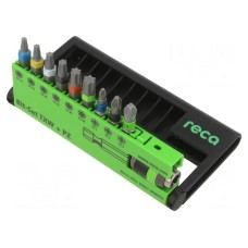 Zestaw narzędzi: końcówki wkrętakowe RECA 0702 930 077
