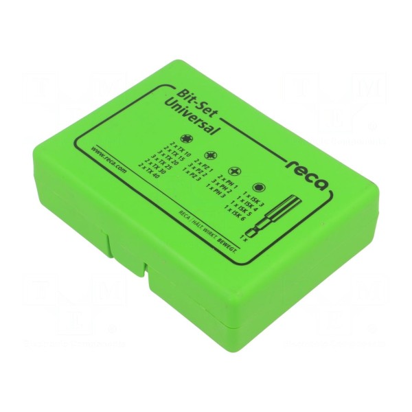 Zestaw narzędzi: końcówki wkrętakowe RECA 0702 930 081