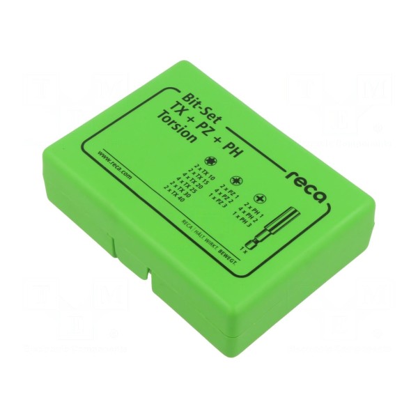 Zestaw narzędzi: końcówki wkrętakowe RECA 0702 930 084