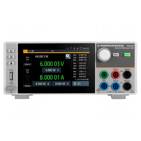 Miernik: jednostka pomiarowo-zasilająca ROHDE & SCHWARZ NGU201COM