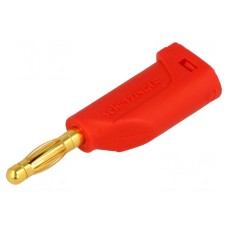 Złącze laboratoryjne: bananowe 4mm SCHÜTZINGER FK 15 L AU / RT