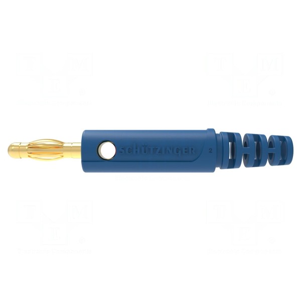 Złącze laboratoryjne: bananowe 4mm SCHÜTZINGER FK 9801 S AU / BL