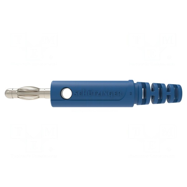 Złącze laboratoryjne: bananowe 4mm SCHÜTZINGER FK 9801 S NI / BL
