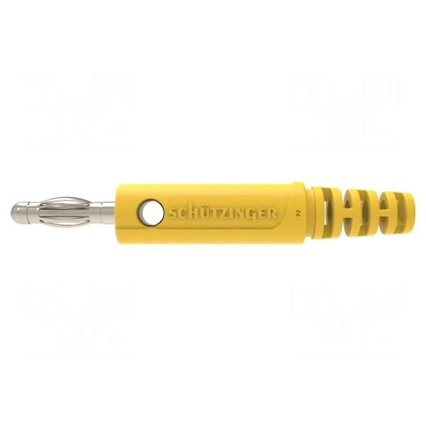 Złącze laboratoryjne: bananowe 4mm SCHÜTZINGER FK 9801 S NI / GE