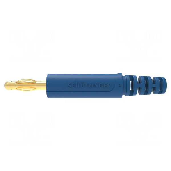 Złącze laboratoryjne: bananowe 4mm SCHÜTZINGER FK 9901 S AU / BL