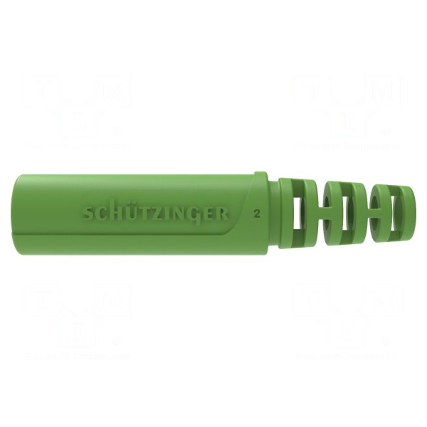 Złącze laboratoryjne: bananowe 4mm SCHÜTZINGER KU 9909 L AU / GN