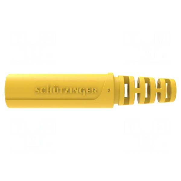 Złącze laboratoryjne: bananowe 4mm SCHÜTZINGER KU 9909 L NI / GE