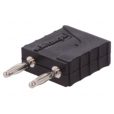 Złącze laboratoryjne: bananowe 2mm SCHÜTZINGER KURZ 10-2 IG MB NI / SW