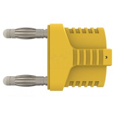 Złącze laboratoryjne: bananowe 4mm SCHÜTZINGER KURZ 19-4 IG MB NI / GE