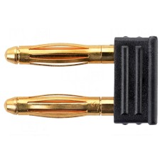 Złącze laboratoryjne: bananowe 2mm SCHÜTZINGER KURZ 6730 / 5.08-2 IG AU / SW