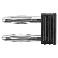 Złącze laboratoryjne: bananowe 2mm SCHÜTZINGER KURZ 6730 / 5.08-2 IG NI / SW